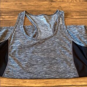 Reebok Dri Fit Spandex tank Grey black large